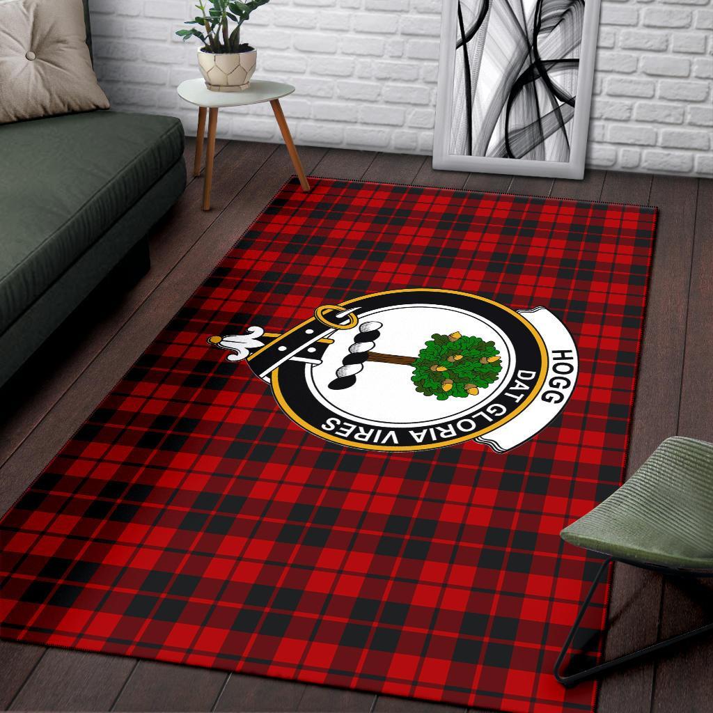 Hogg (Or Hog) Tartan Crest Area Rug