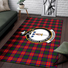 Charteris (Earl Of Wemyss) Tartan Crest Area Rug