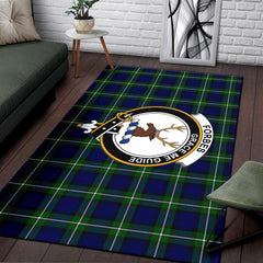 Forbes Tartan Crest Area Rug