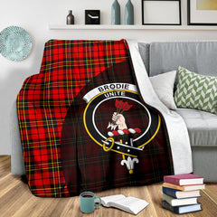 Brodie Modern Tartan Crest Blanket Wave Style