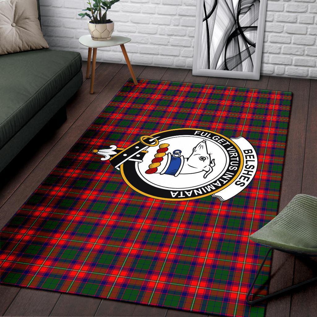 Belshes Tartan Crest Area Rug