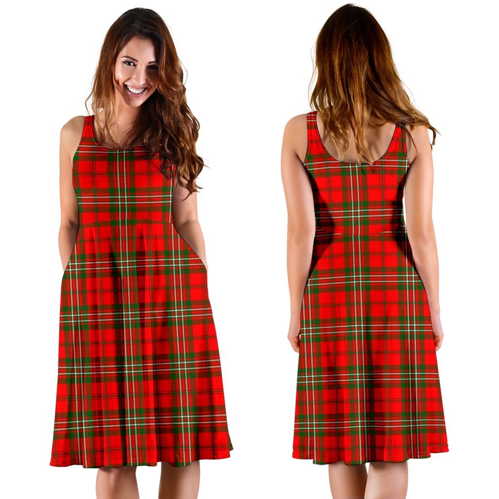 Scott Modern Tartan Midi Dress