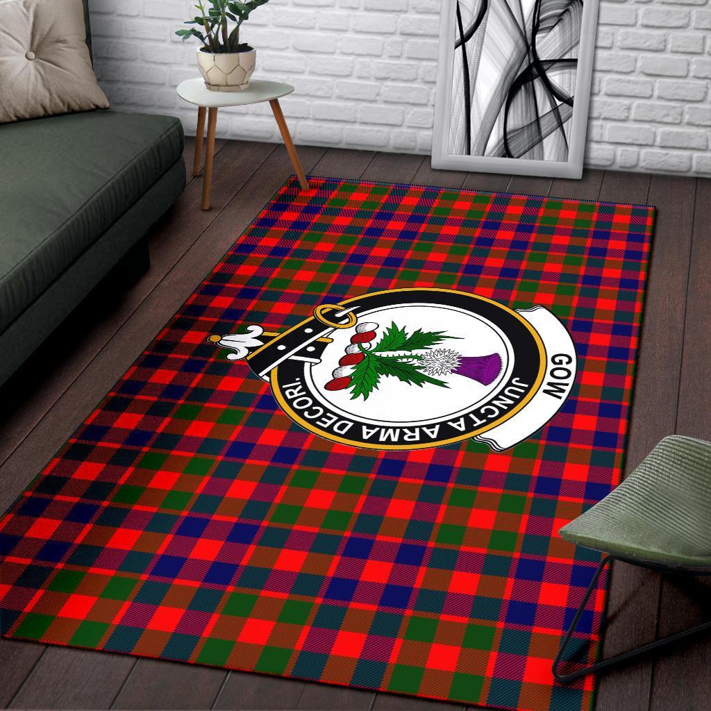 Gow (Of Skeoch) Tartan Crest Area Rug