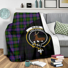 Blair Modern Tartan Crest Blanket Wave Style