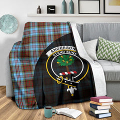 Anderson Ancient Tartan Crest Blanket Wave Style