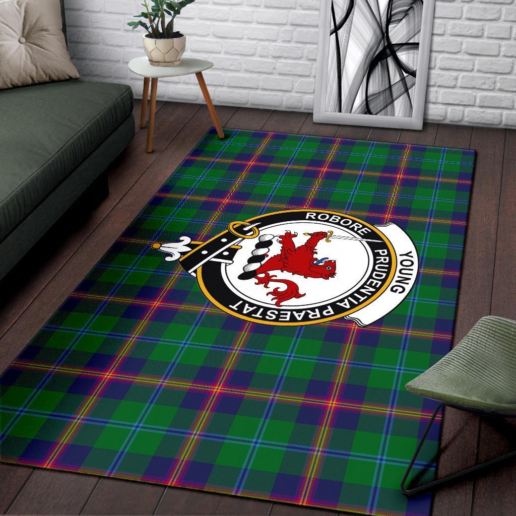 Young Tartan Crest Area Rug