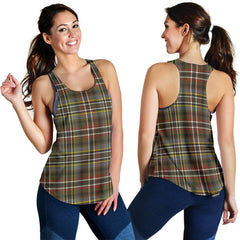 Scott Green Weathered Tartan Women Racerback Tank Top