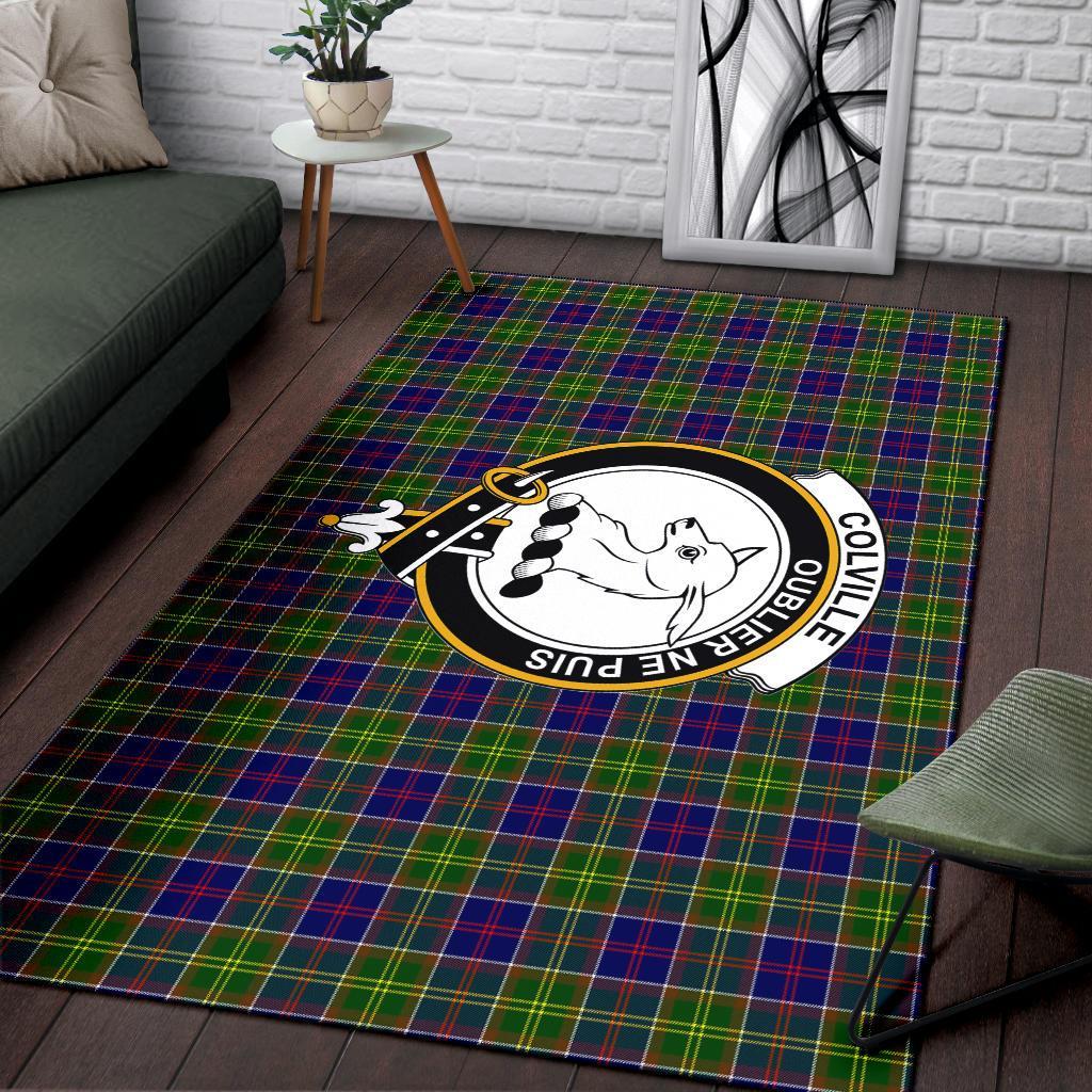 Colville Tartan Crest Area Rug