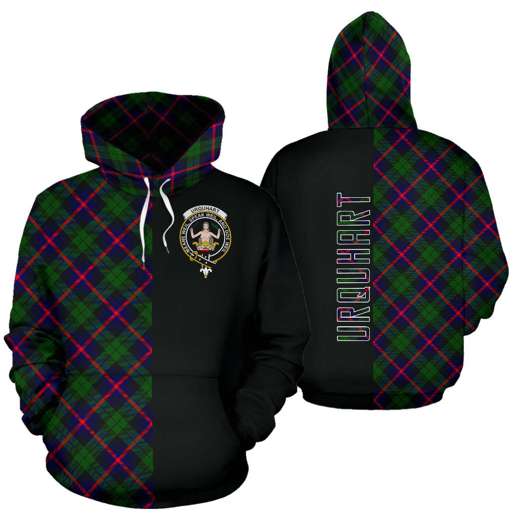 Urquhart Modern Tartan Hoodie Half of Me - Cross Style SP