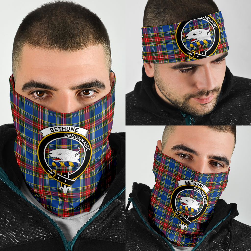 Bethune Modern Tartan Crest Bandana - Neck Gaiter