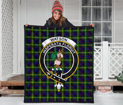 Watson Modern Tartan Crest Quilt - SP