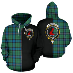 Armstrong Ancient Tartan Crest Zipper Hoodie - Half Of Me Style SP