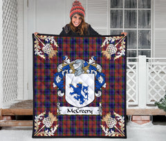 McCreery Tartan Crest Premium Quilt - Gold Thistle Style SP
