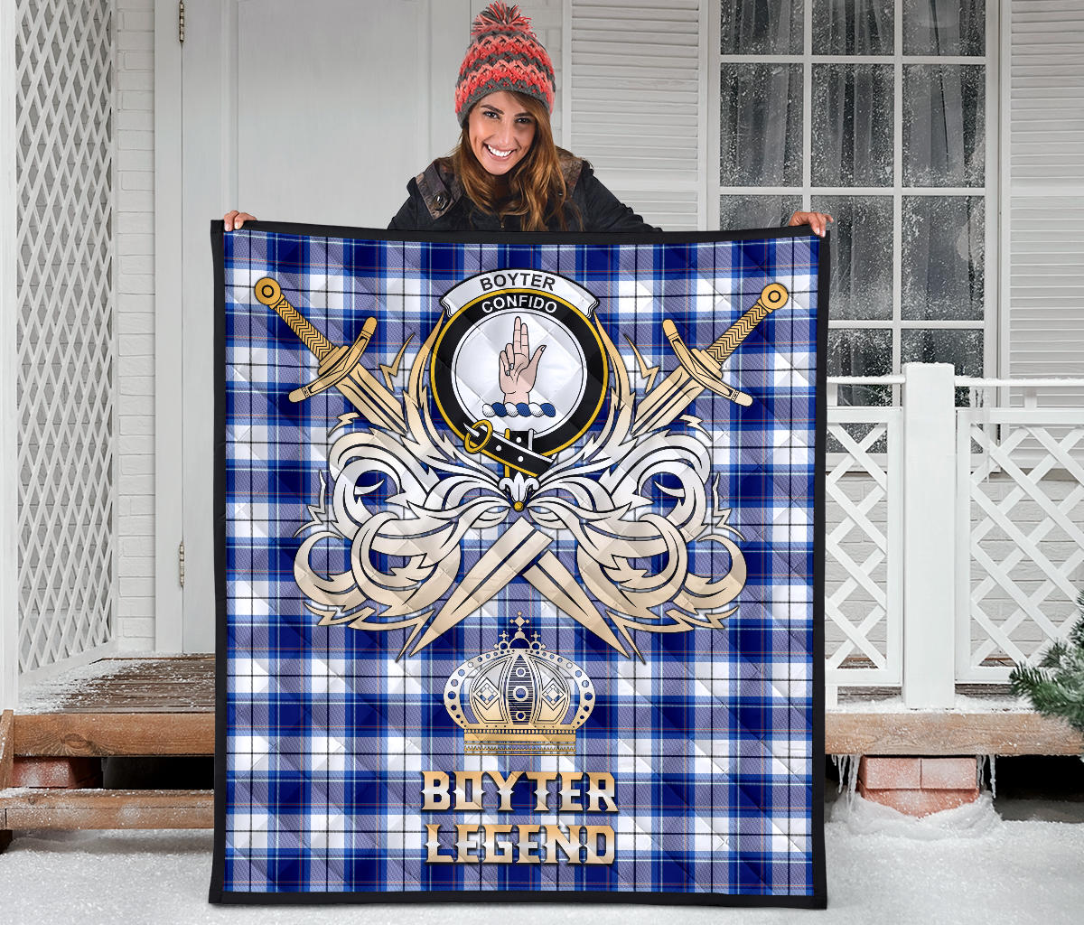 Boyter Tartan Crest Legend Gold Royal Premium Quilt SP