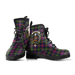 McLennan Tartan Crest Leather Boots - SP