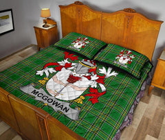 McGowan or McGouan Tartan Crest Quilt Bed Set