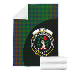 Aiton Family Tartan Crest Blanket - 3 Sizes