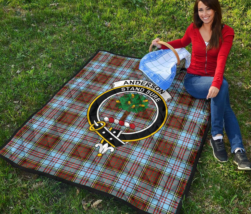 Anderson Ancient Tartan Crest Quilt