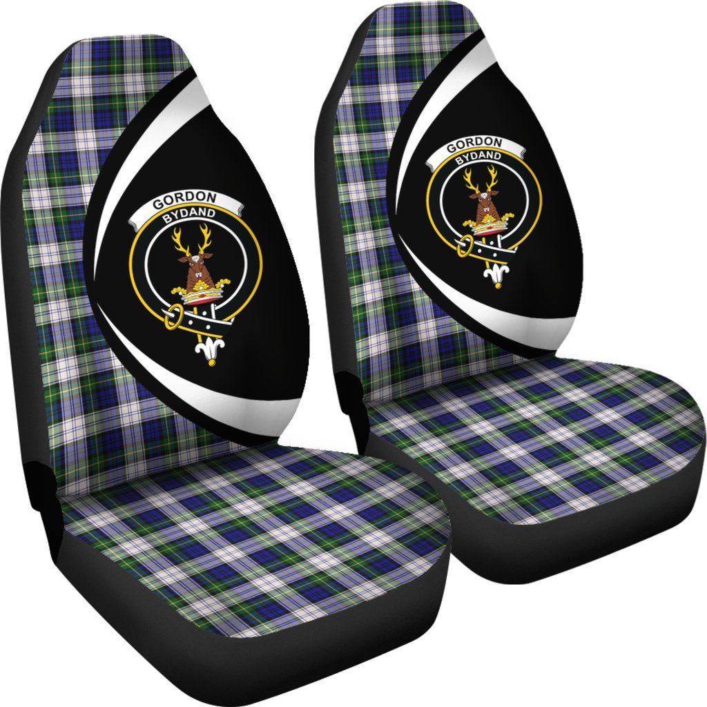 Gordon Dress Modern Tartan Crest Car Seat Cover