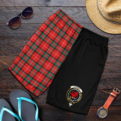 Stewart (Stuart) of Bute Family Tartan Crest Men's Short