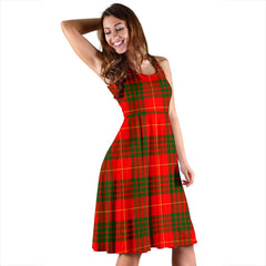 Cameron Modern Tartan Midi Dress