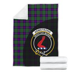 Armstrong Modern Tartan Crest Blanket - 3 Sizes