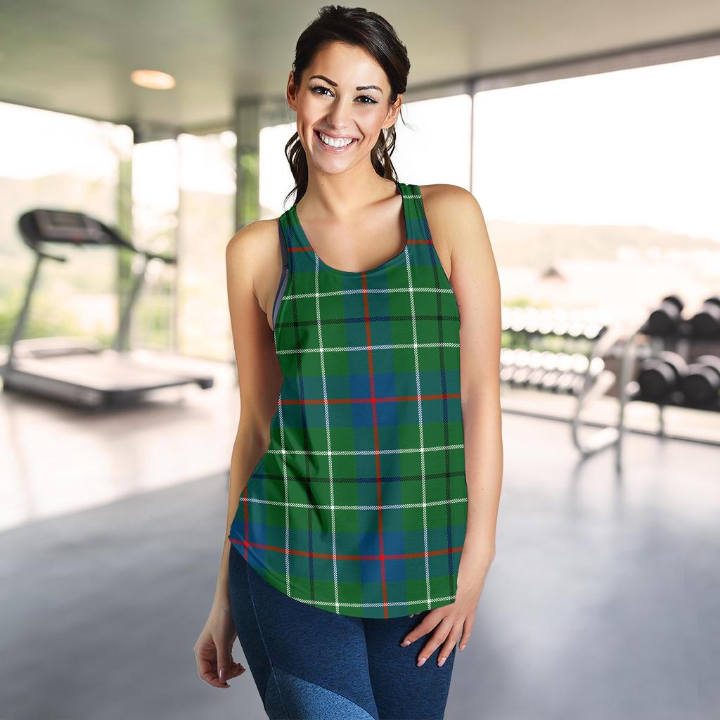 Duncan Ancient Tartan Women Racerback Tank Top