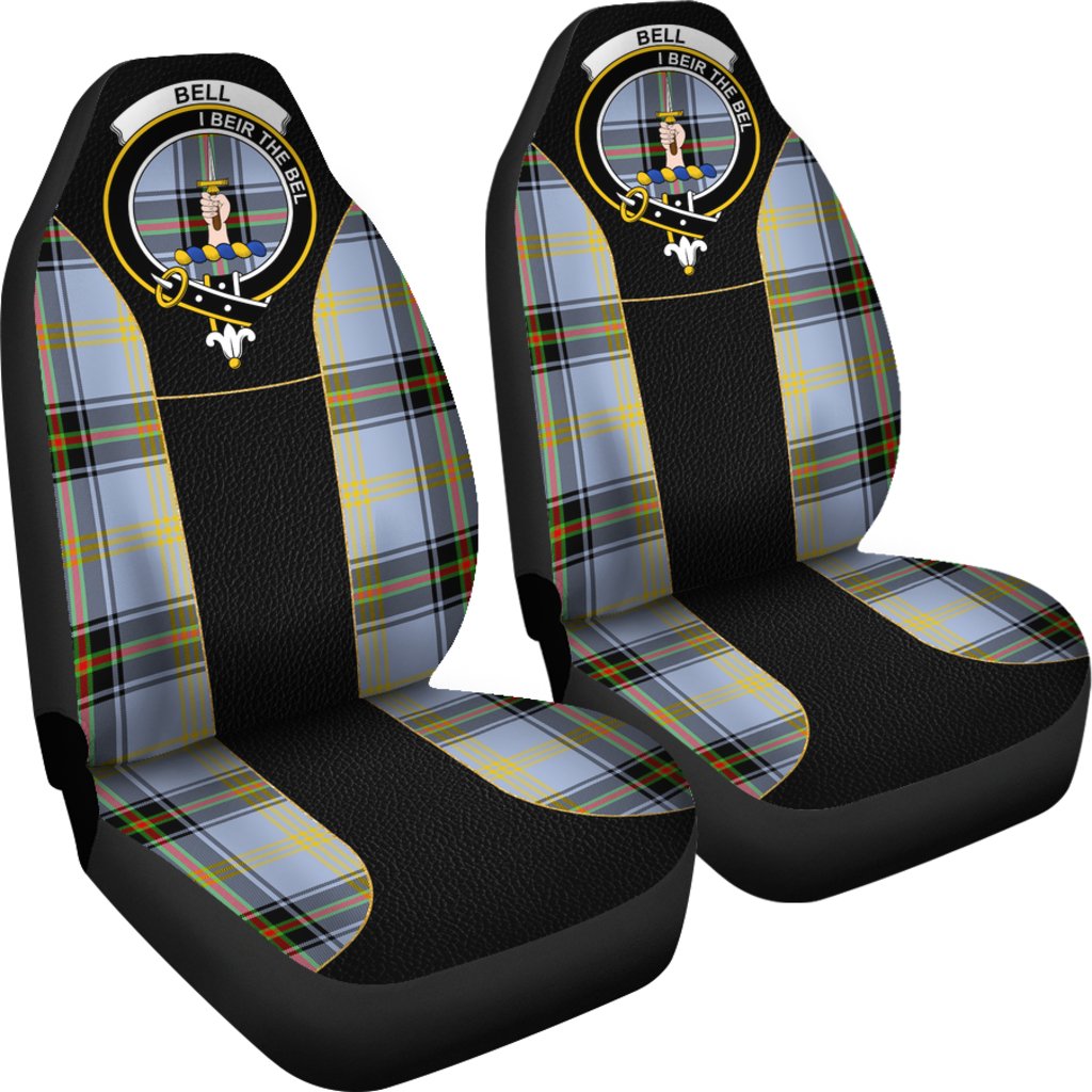 Bell of the Borders Tartan Crest Car Seat Cover - Special Version