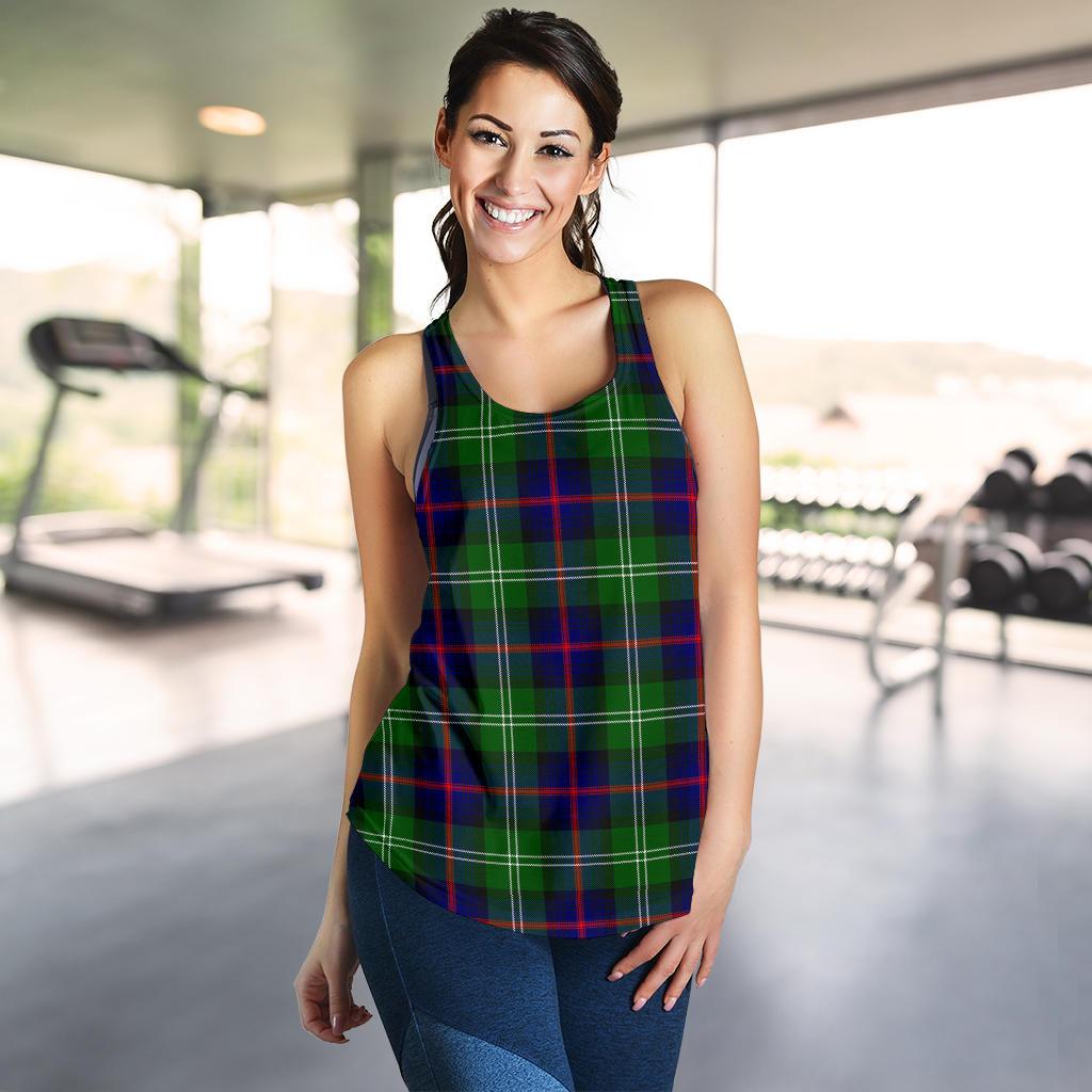 Sutherland Modern Tartan Women Racerback Tank Top