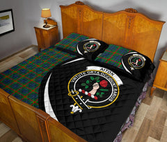 Aiton Tartan Crest Circle Style Quilt Bed Set