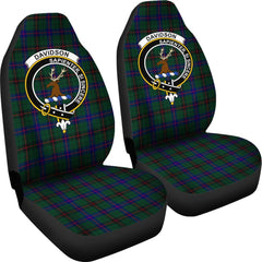 Davidson Tartan Crest Car Seat Cover