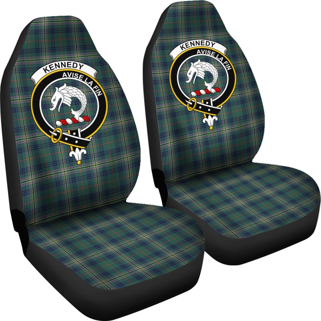 Kennedy Tartan Crest Car Seat Cover