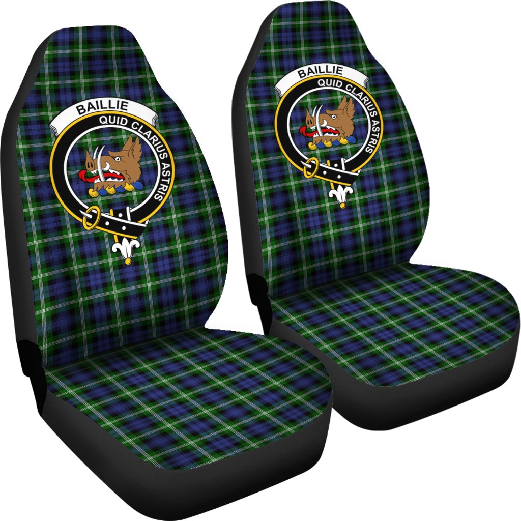 Baillie Tartan Crest Car Seat Cover