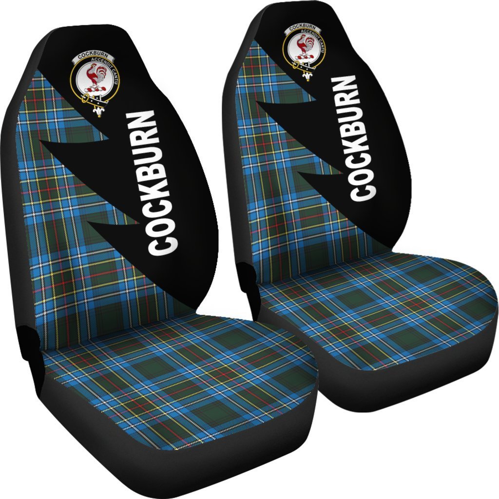 Cockburn Tartan Crest Flash Style Car Seat Cover