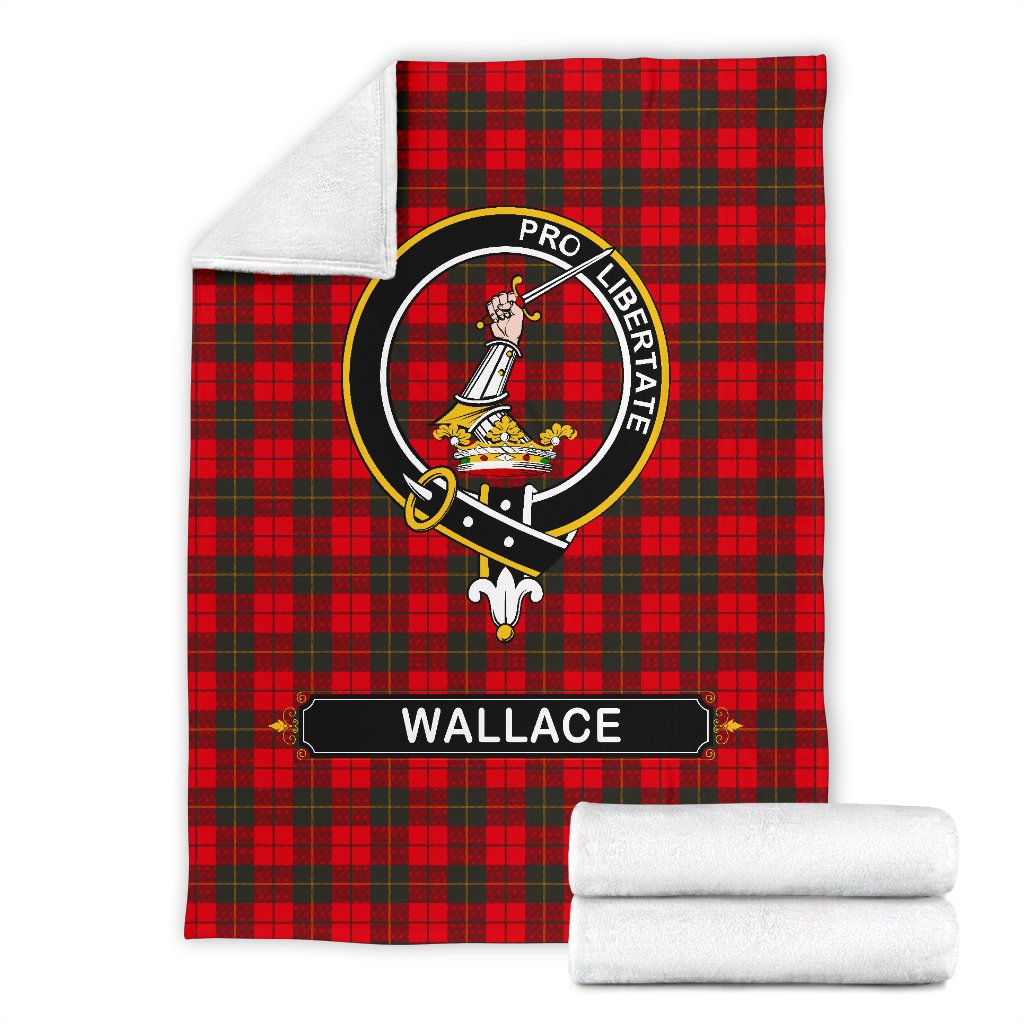 Wallace Tartan Crest Blankets