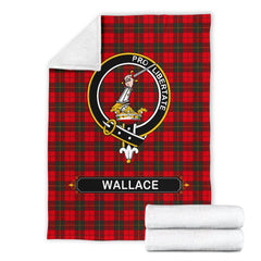 Wallace Tartan Crest Blankets