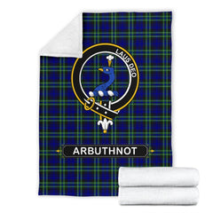 Arbuthnot Modern Tartan Crest Blanket - 3 Sizes