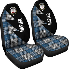 Napier Tartan Crest Flash Style Car Seat Cover