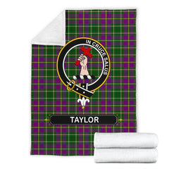 Taylor (Tailyour) Tartan Crest Blanket - 3 Sizes