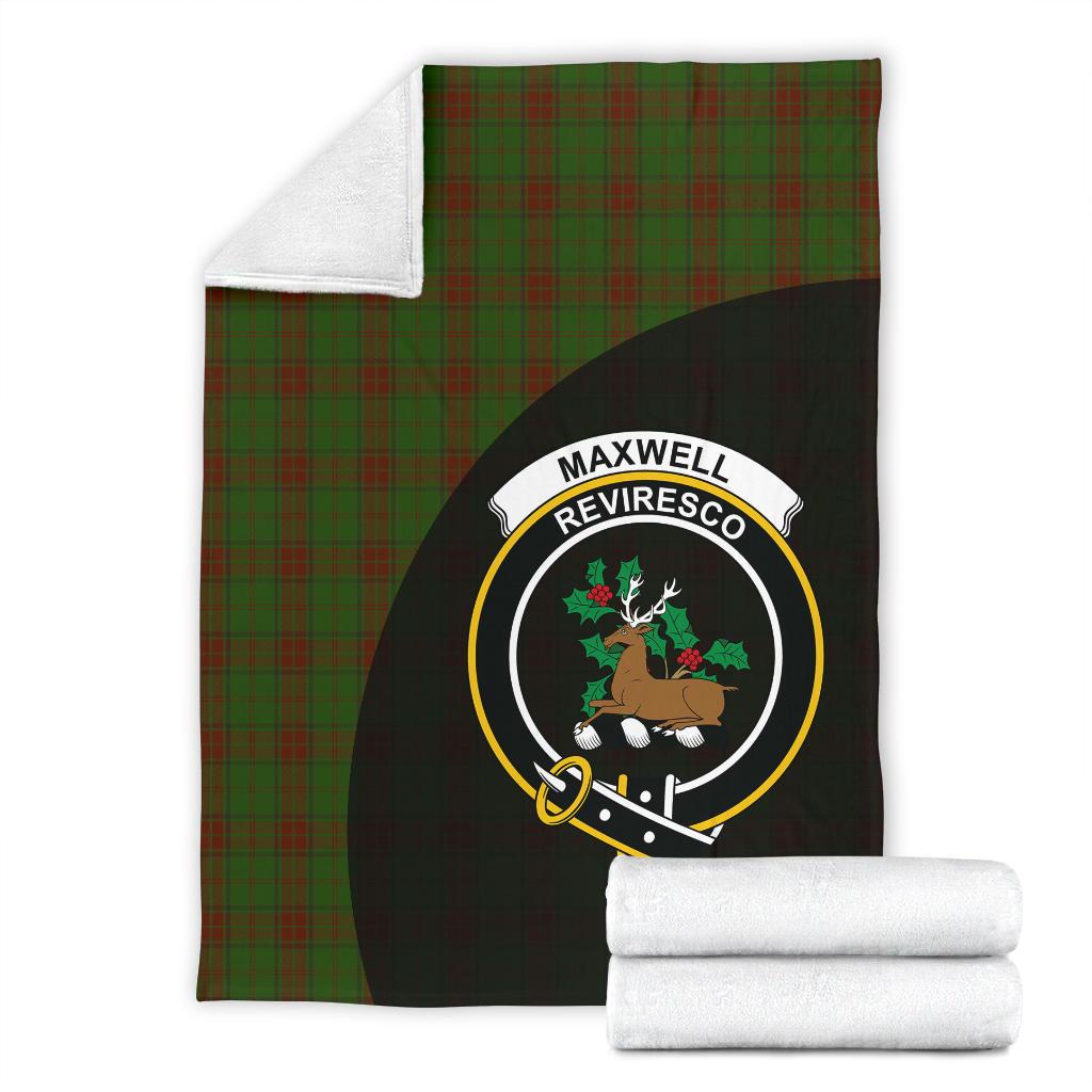 Maxwell Family Tartan Crest Blanket - 3 Sizes