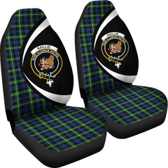 Baillie Modern Tartan Crest Circle Style Car Seat Cover