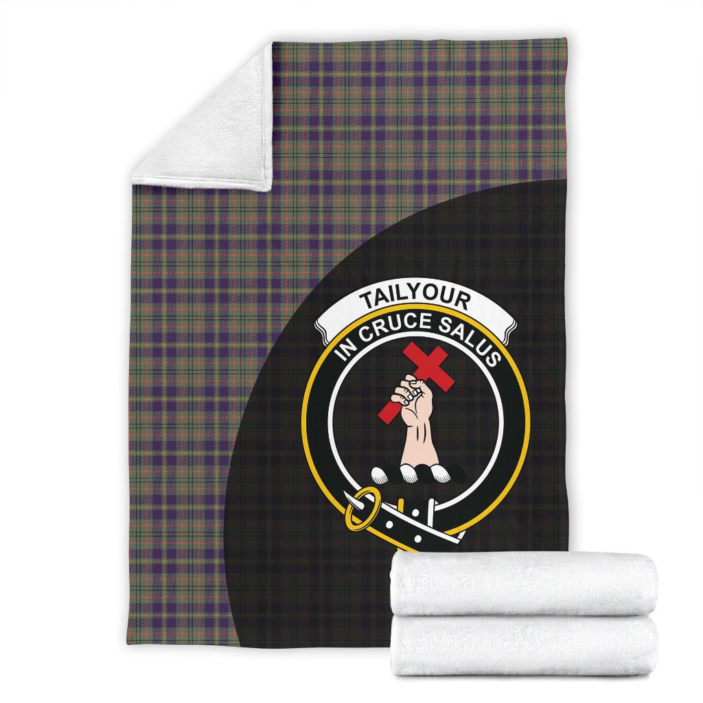 Taylor Weathered Tartan Crest Blanket - 3 Sizes