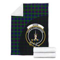 Shaw Modern Tartan Crest Blankets Wave Style