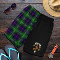 Sutherland Tartan Crest Men's Short - Haft Style