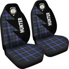 Hunter Tartan Crest Circle Car Seat Cover