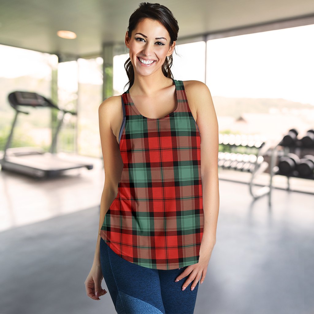 Kerr Ancient Tartan Women Racerback Tank Top