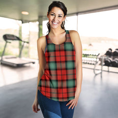 Kerr Ancient Tartan Women Racerback Tank Top