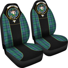 Shaw Of Sauchie Tartan Crest Car Seat Cover - Special Version