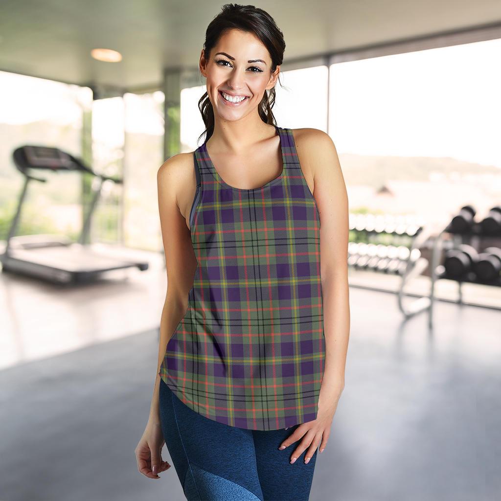 Taylor Weathered Tartan Women Racerback Tank Top