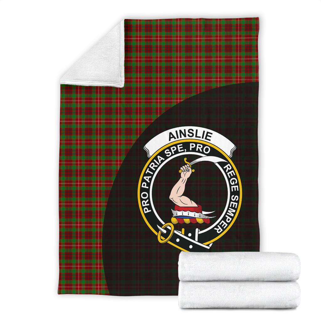 Ainslie Tartan Crest Blanket - 3 Sizes